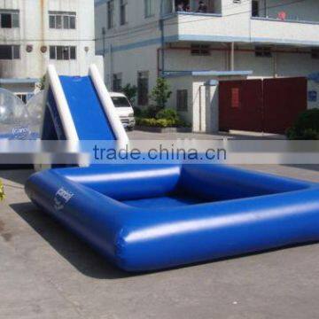 HOLA inflatable slide with inflatable pool for sale