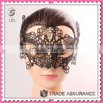 Masquerade party mask with butterfly decoration, customized halloween mask