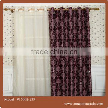 Dolly cutting Jacquard Blackout flower 8 grommets curtain