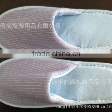 2015 New style print cloth close toe hotel slipper, high-grade slipper