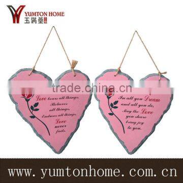 Two heart love you printing wall art