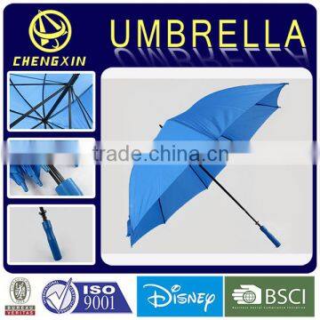 Double metal ribs plastic handle golf umbrella