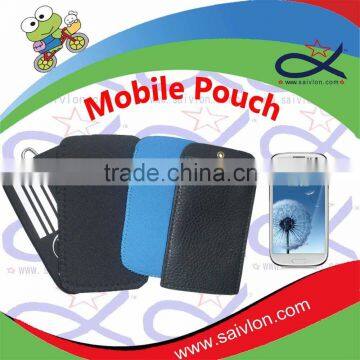 Hot sale neoprene mobile phone pouch with snap