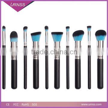 10pcs Professional Custom Kabuki Synthetic Makeup Brush Set photo-2