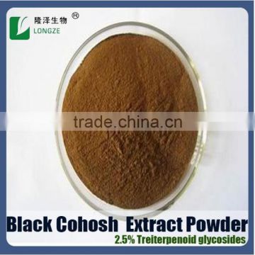 Standard Herbal Extract Black Cohosh Extract Powder with Antibacteria Triterpene Glycosides 2.5%,5%,8%