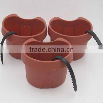 Set of 3 Plastic Hanging Wall Garden Flower Pot photo-3