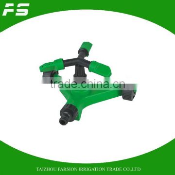 Three Ways Plastic Mobile Sprinkler Irrigation System Water Sprinkler With Wheel