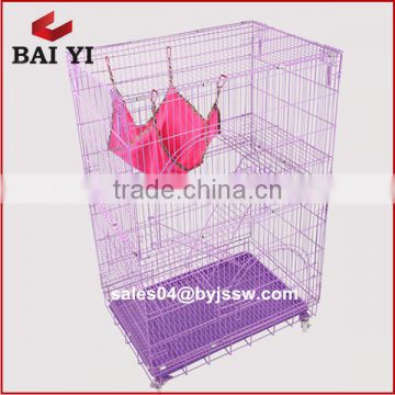 High Quality Foldable Wire Pet Cat Cage,Cages For Cats