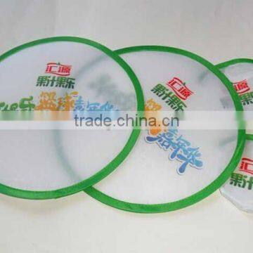 Promotion Cheap Custom Round Mini Foldable Nylon Frisbee Fan photo-2