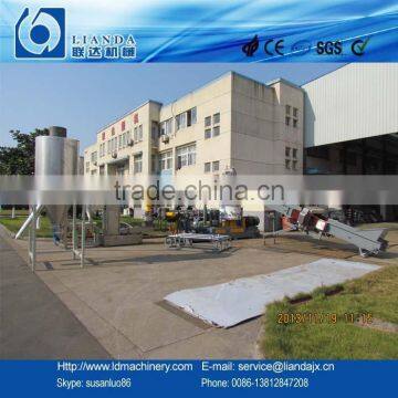 PP PE film cutting compaction granule production line