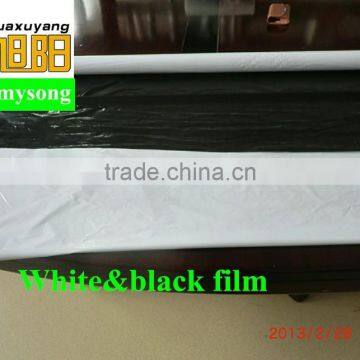 Agricultural black color plastic mulch agriculture white&black film