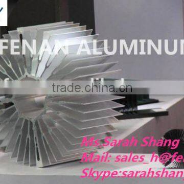 6063 Round Anodized Aluminum Extrusion LED Heat Sinks photo-3