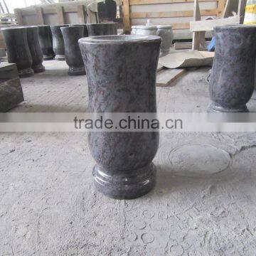 Bahama Blue Granite Vases for Gravestones photo-2