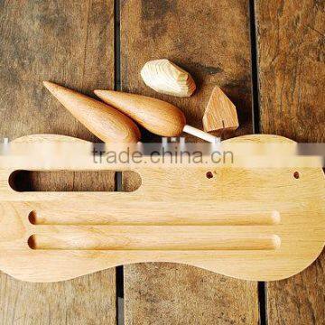 Wood Dock Stand for IPhone and Smartphone Pen Stationary
