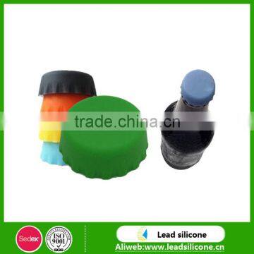 Customized Printed Silicone Beer Cap / Saver Reusable Silicone Beer Bottle Caps photo-2