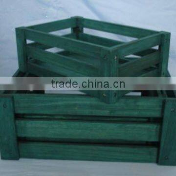 handmade custom dyed wooden sale food crate wholesale