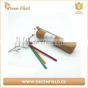 Colored Pencils Carrying Case Tube Kraft Paper Round Pencil Case photo-6