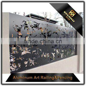 Architectural Metal Aluminum CNC Laser Cut Fencing Panels for Garden