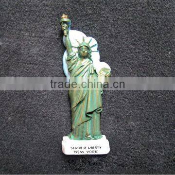 Polyresin statue of liberty new york fridge magnet for different countries