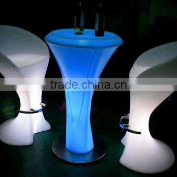 FO-8525 Led bar cocktail table,bar furniture,led illuminated table