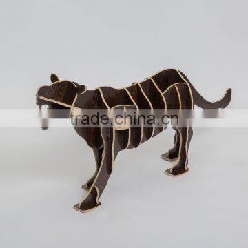 Wood Carving Living Tiger Shape Arts Design, Yiwu Factory Direct Wholesale Price With Good Quality photo-5