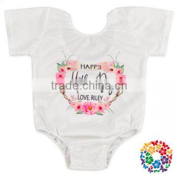 3 Pack Infant And Toddler White Summer Jumpsuits Natural Organic Blank Baby Onesie photo-4