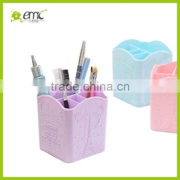 Emc Plastic Storage Basket With Dividers, Desktop Square Basket With Dividers photo-5