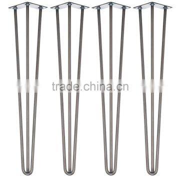 Best Selling 3 Legs Modern Cast Iron Table Base Hairpin Table Legs With 16 Inches photo-2