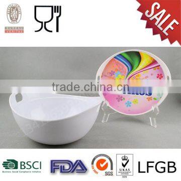 Print melamine corn bowl set