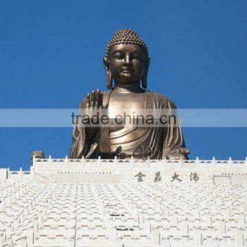 Buddhism Theme Antique Large Bronze Sitting Buddha Statue for Sale photo-6