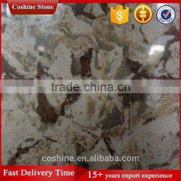 Marble Style Artificial Quartz Slab for Kitchen Countertop photo-2