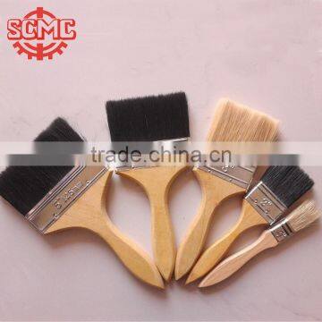 wooden handle tin plated ferrule mixed bristle paint brush