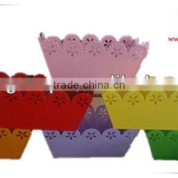 Galvanived Zinc Sqaure Flower Pots Planter Pots photo-2