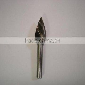 YG8 Single cut tungsten carbide rotary burrs / carbide rotary bur for burring