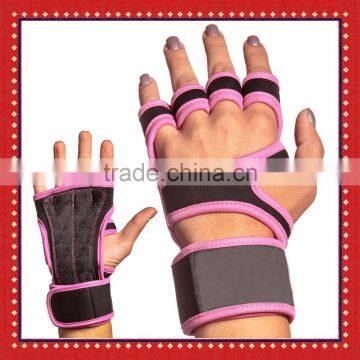 Comfortable Grips For Gymnastics And WOD Cross Training, Hand Protectors With Wrist Brace,Pull Up Crossfit Gloves