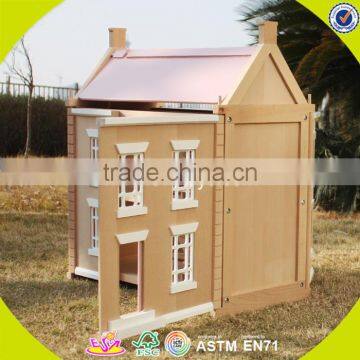 2017 High Quality Children Wooden Victorian Dolls House W06A236 photo-6