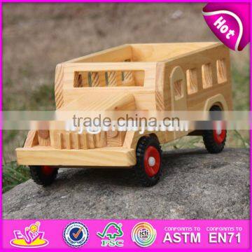 2017 New Products Kids Small Toys Solid Wooden Toy Cars and Trucks W04A332 photo-6