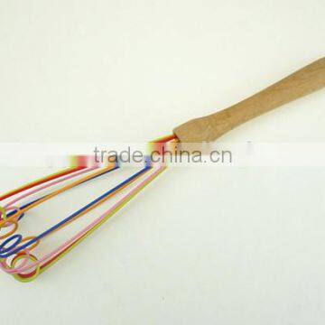 13009 Silicone Whisk With Wooden Handle photo-2