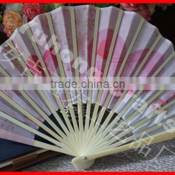 High Quality Bamboo Fabric Hand Fan photo-5