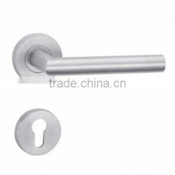 Stainless steel tube entry lever handle, door handle lock