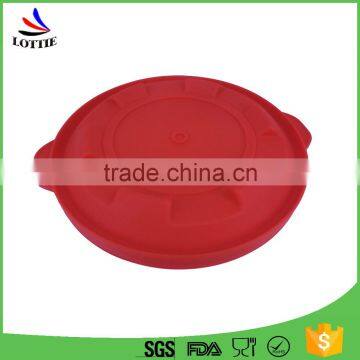 Red color dust-proof Food grade silicone lid custom silicone cover