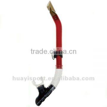 Silicone and PVC scuba diving snorkel Colored se-mi dry snorkel