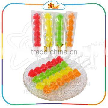 Good Quality Gummy Heart Shape Lollipop With Sugar Coating