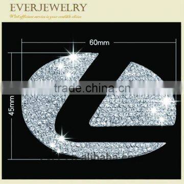Hot Sales and High Grade Rhinestone Bling Crystal Car Logo Sticker Decal Design/AAA Crystal Car Steering Circle photo-5