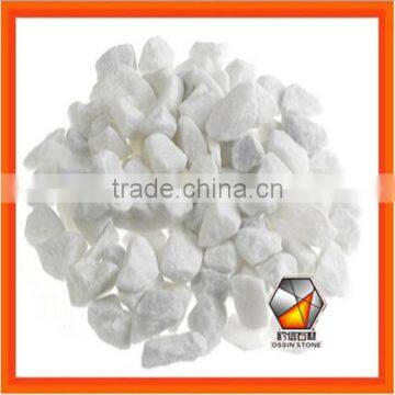 Snow White Pebble Cobble Stone For Garden Paving
