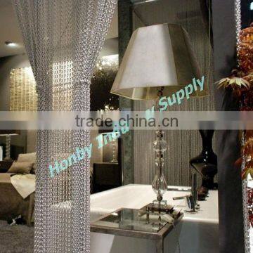 2017 HOT Custom Aluminum Silver Decorative Hall Partition Curtain