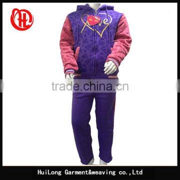 girl's sports suits kids sportswears children fleece clothing sets girls' tracksiut