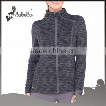 Ladies jacket coat women clothes for wholesale cheap spacedye fabric