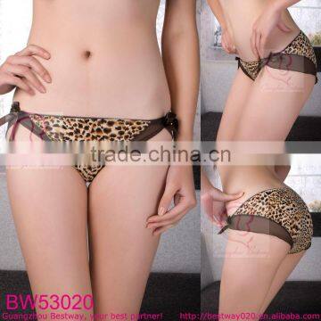 Wholesale cheap stocklot leopard bikini with lace & bow