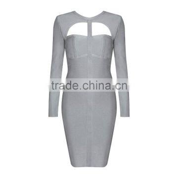 guangzhou apparel ladies fashionable sexy high quality long women bandage dress 2017